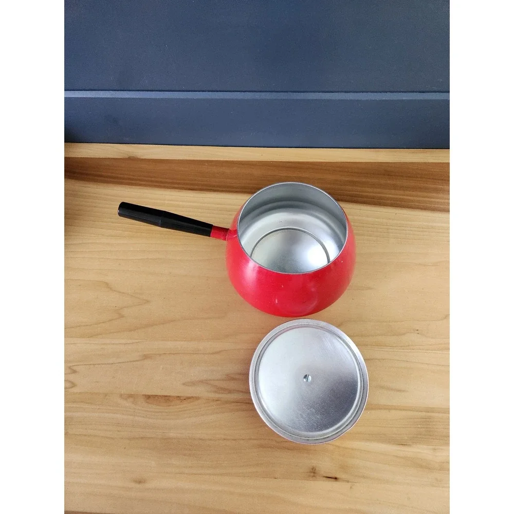 70s Red Fondue Pot‎